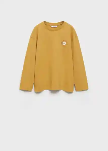 Camiseta Connect Ocre Talla 06 Niños Mango