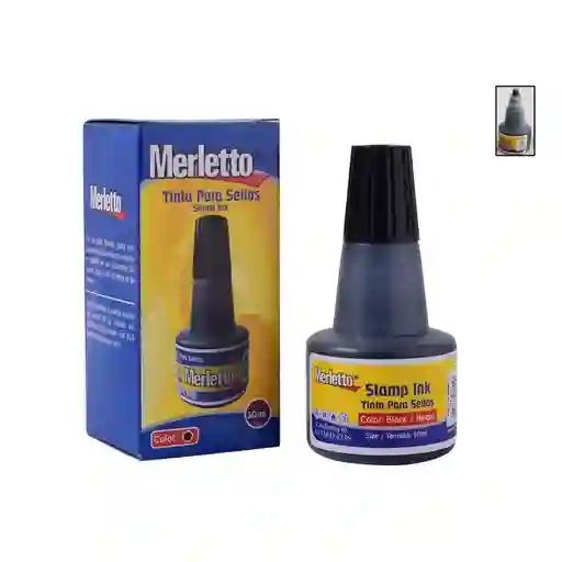Tinta Para Sello Negro Merletto