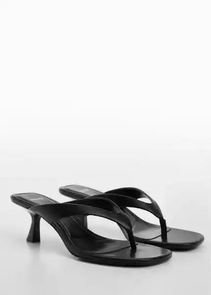 Sandalias Kon Negro Talla 37 Mujer Mango