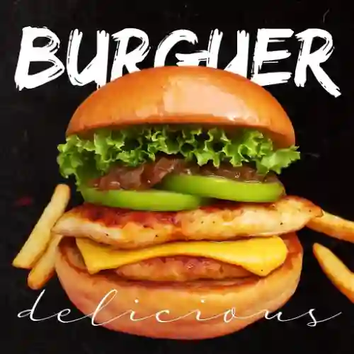 Hamburguesa Pollo Apanado