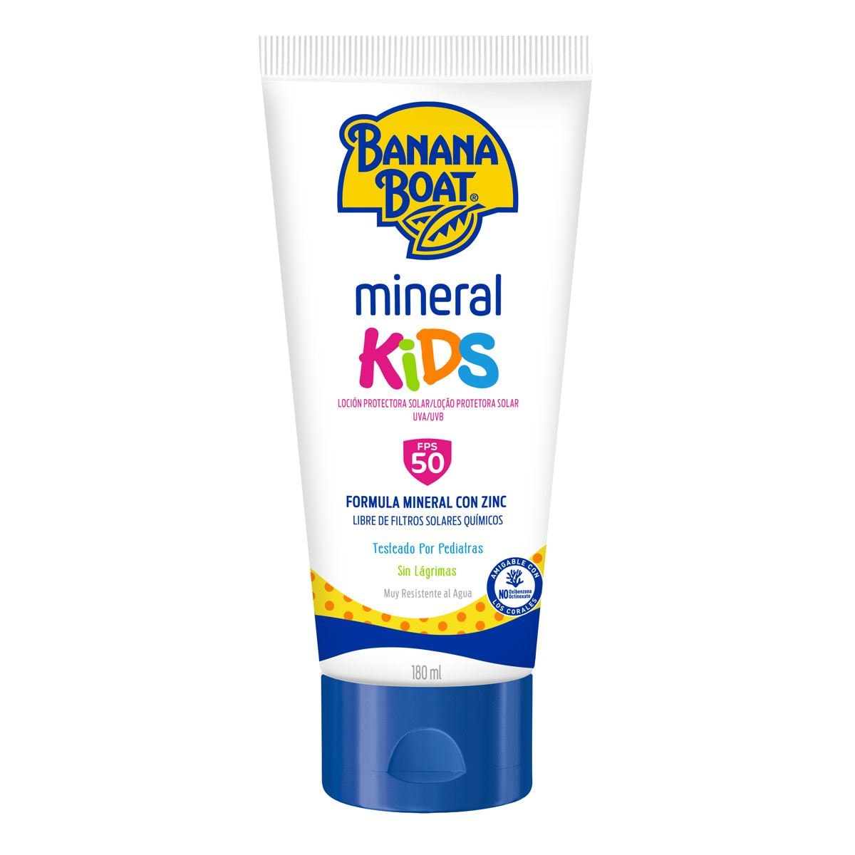 Protector Solar Banana Boat Mineral Kids Spf50 Ltn 180 ml
