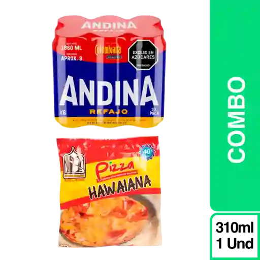 Combo Andina Refajo + Delicia Oriental Pizza Hawaiana