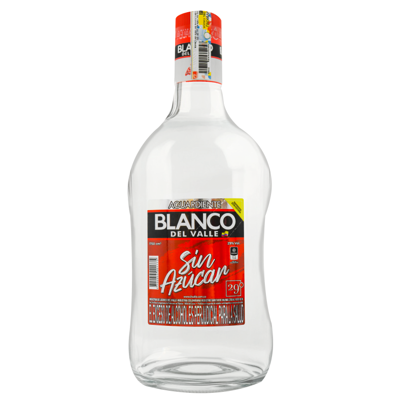 Blanco del Valle Aguardiente sin Azúcar 1750 ml