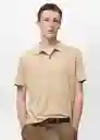 Camiseta Polo Amberes Beige Talla M Hombre Mango