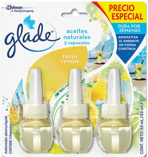 Glade Aceite Repuesto Lemon Fresh