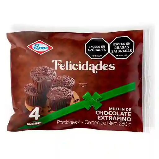 Muffin Chocolate Extrafino Felicidade Ramo
