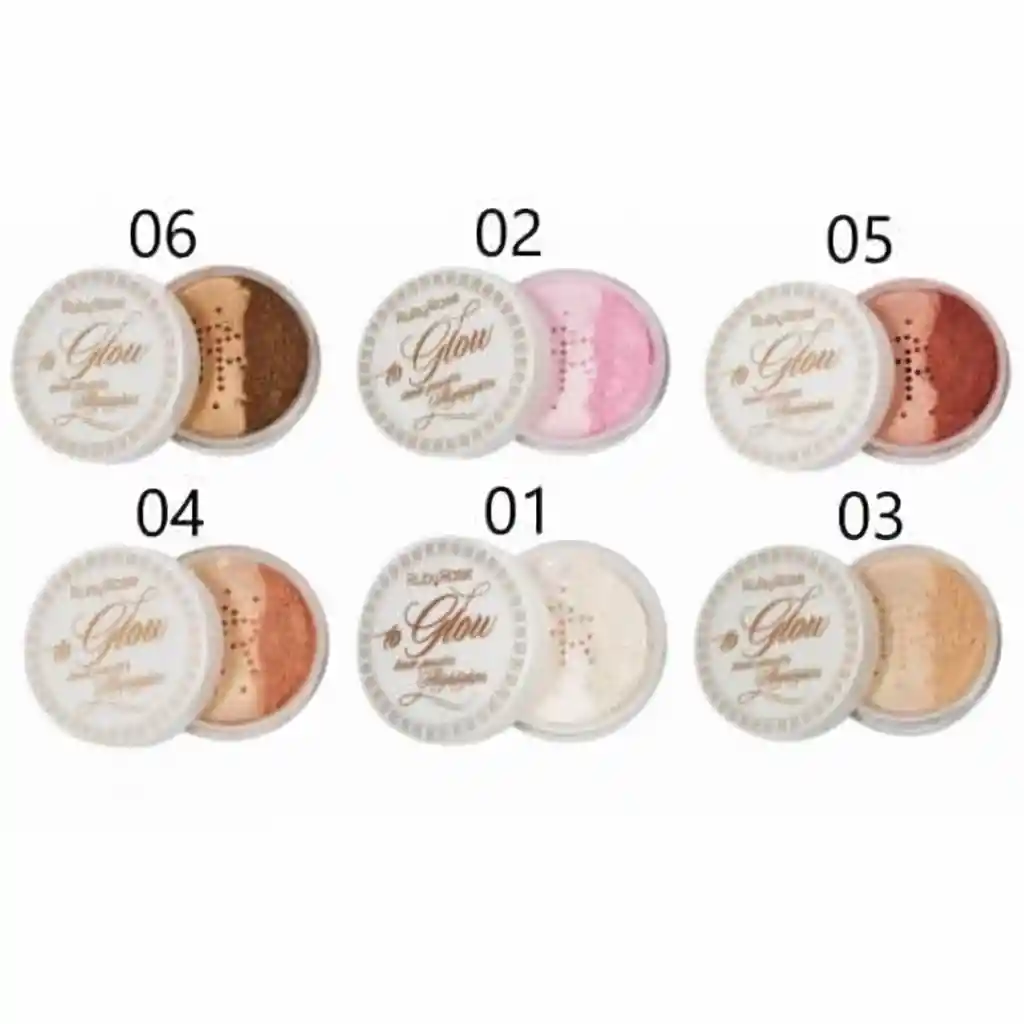 Ruby Rose Polvo Suelto Iluminador To Glow Fancy #02