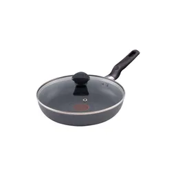 Sarten Imusa Aluminio Antiadherente Tapa de Vidrio 2 Piezas Gris