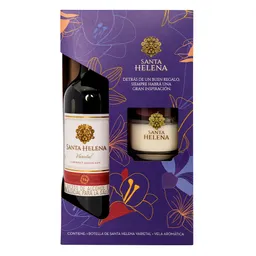 Vino Tinto Cabernet + Vela Santa Helena