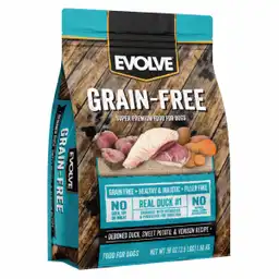 Evolve Alimento Para Perro Adulto Grain Free Pato y Batata 4 LB