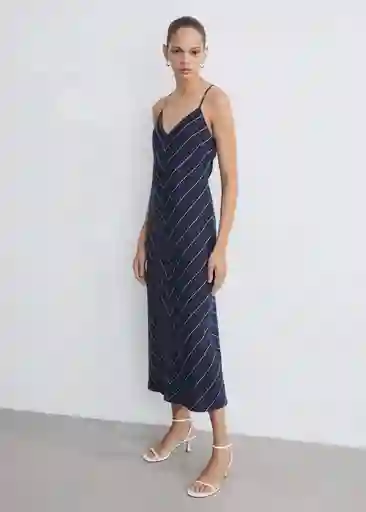 Vestido Graciela Marino Talla S Mujer Mango