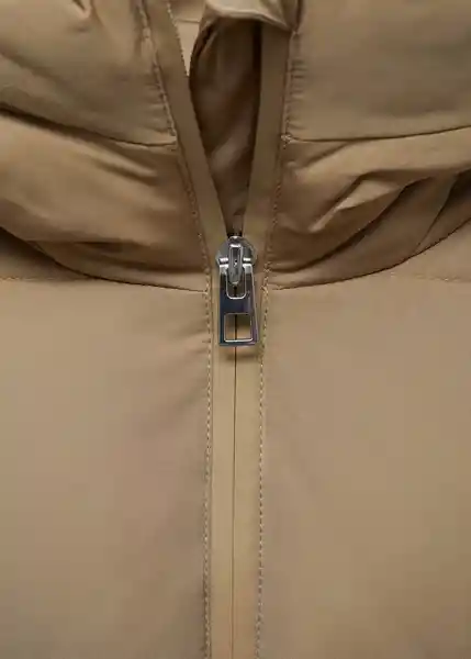 Abrigo Anorak Tokyo Beige Talla S Mujer Mango