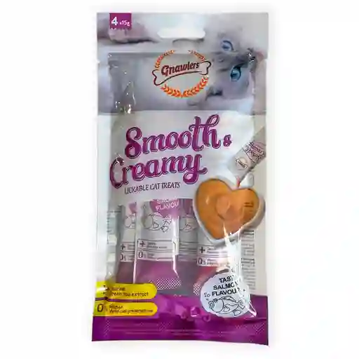 Gnawlers Snack Para Gatos Smooth Creamy Salmón