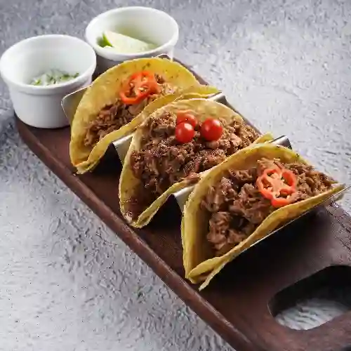 Tacos de Cerdo Al Tequila X3