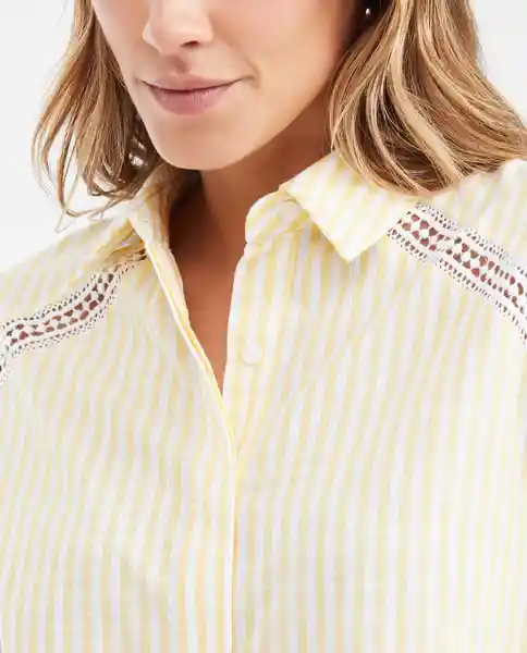 Camisa Stripe Longsleeve Amarillo Impala Claro Talla S Chevignon