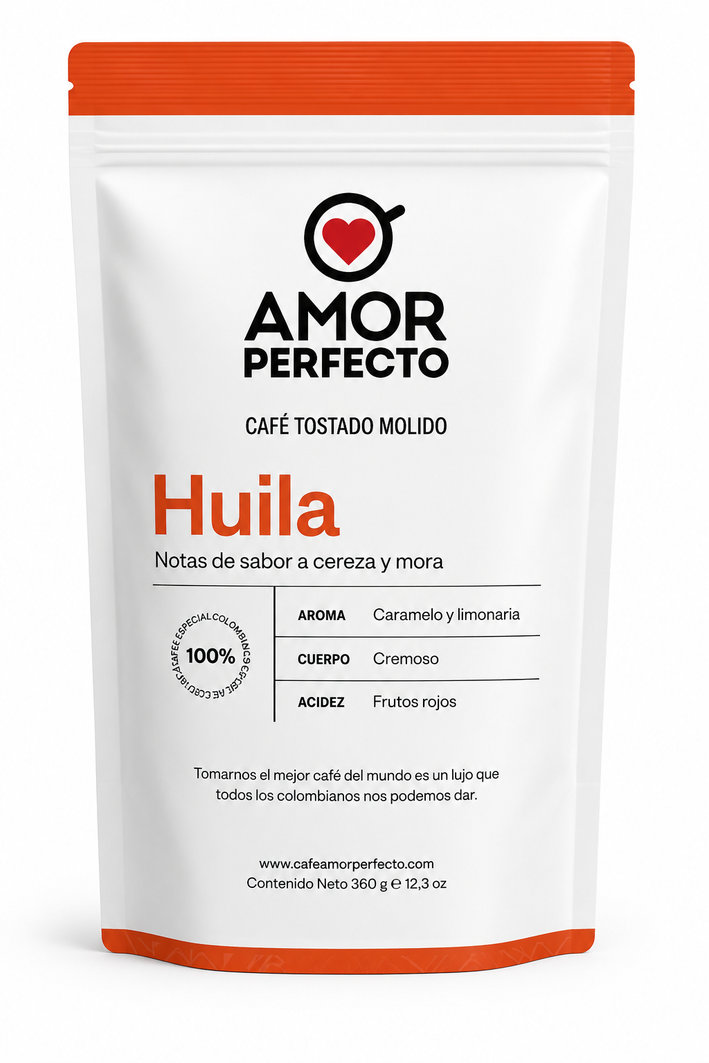 Amor Perfecto Café Huila Tostado y Molido 350 g
