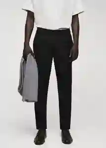 Pantalón Ares Negro Talla 44 Hombre Mango