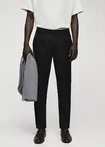 Pantalón Ares Negro Talla 44 Hombre Mango