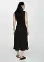 Vestido Zamore Negro Talla Xl Mujer Mango