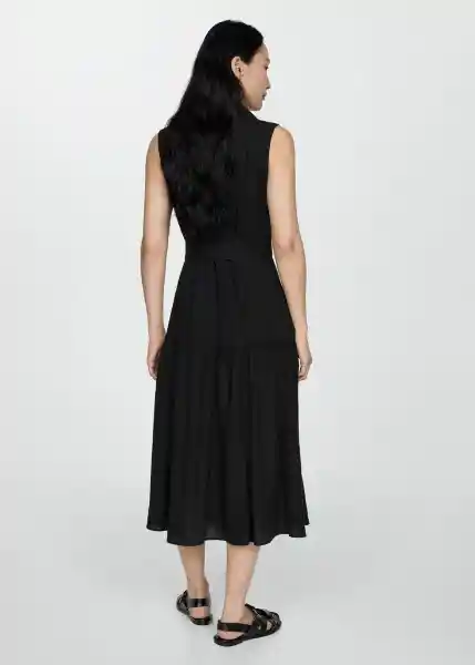 Vestido Zamore Negro Talla Xl Mujer Mango