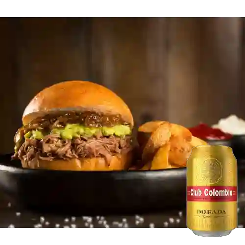 Combo Sandwich Bondiola de Cerdo + Club Col. Dorada 355ml