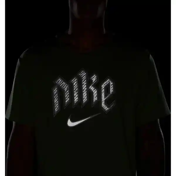 Nike Camiseta Dri-Fit Run Miler Hombre Verde S Ref: DX0839-386