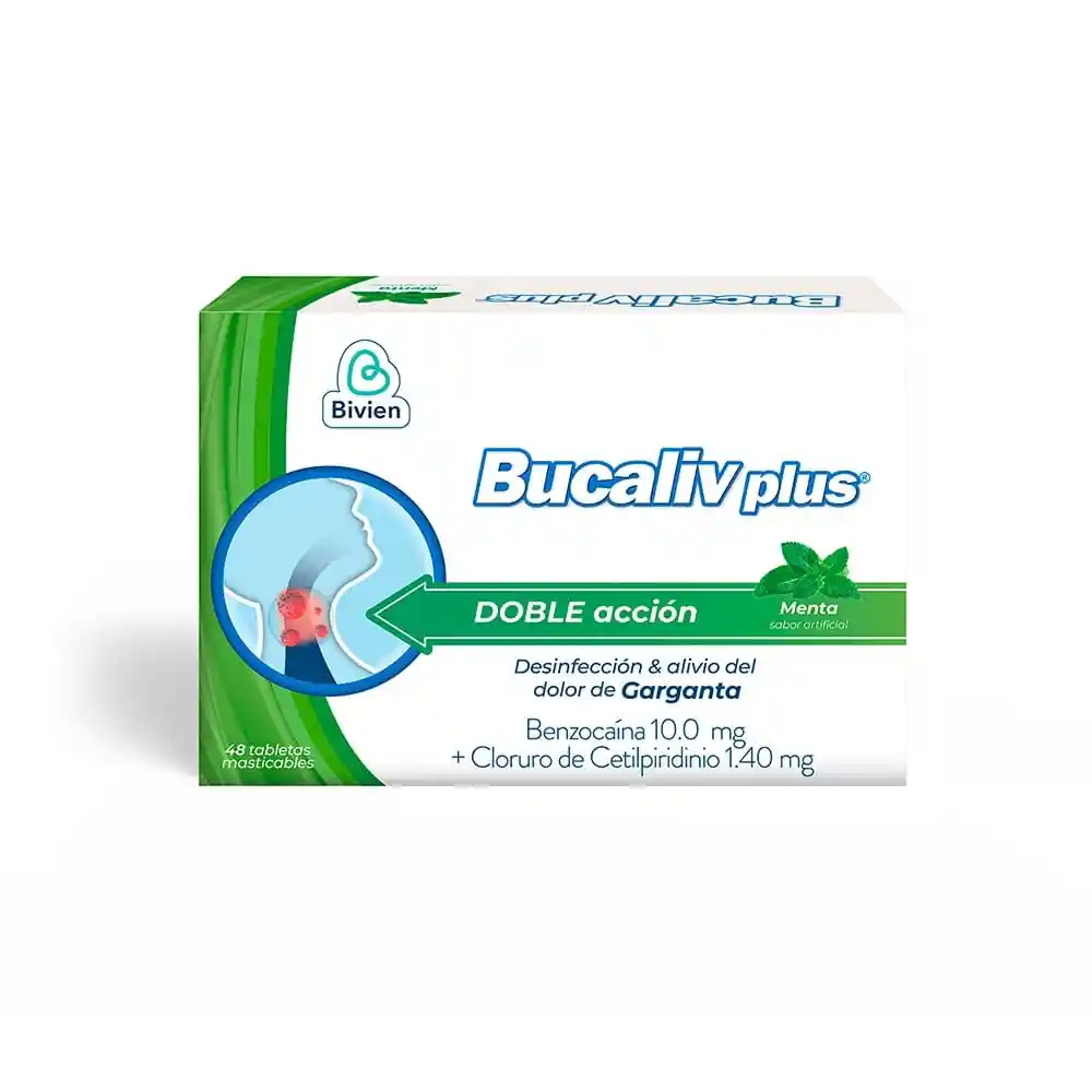 Bucaliv Plus Tabletas Menta