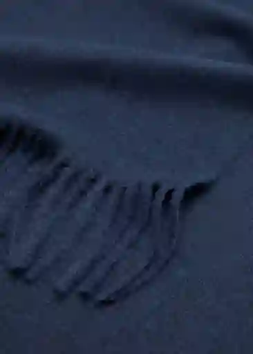 Bufanda Sweet Azul Talla 99 Mujer Mango