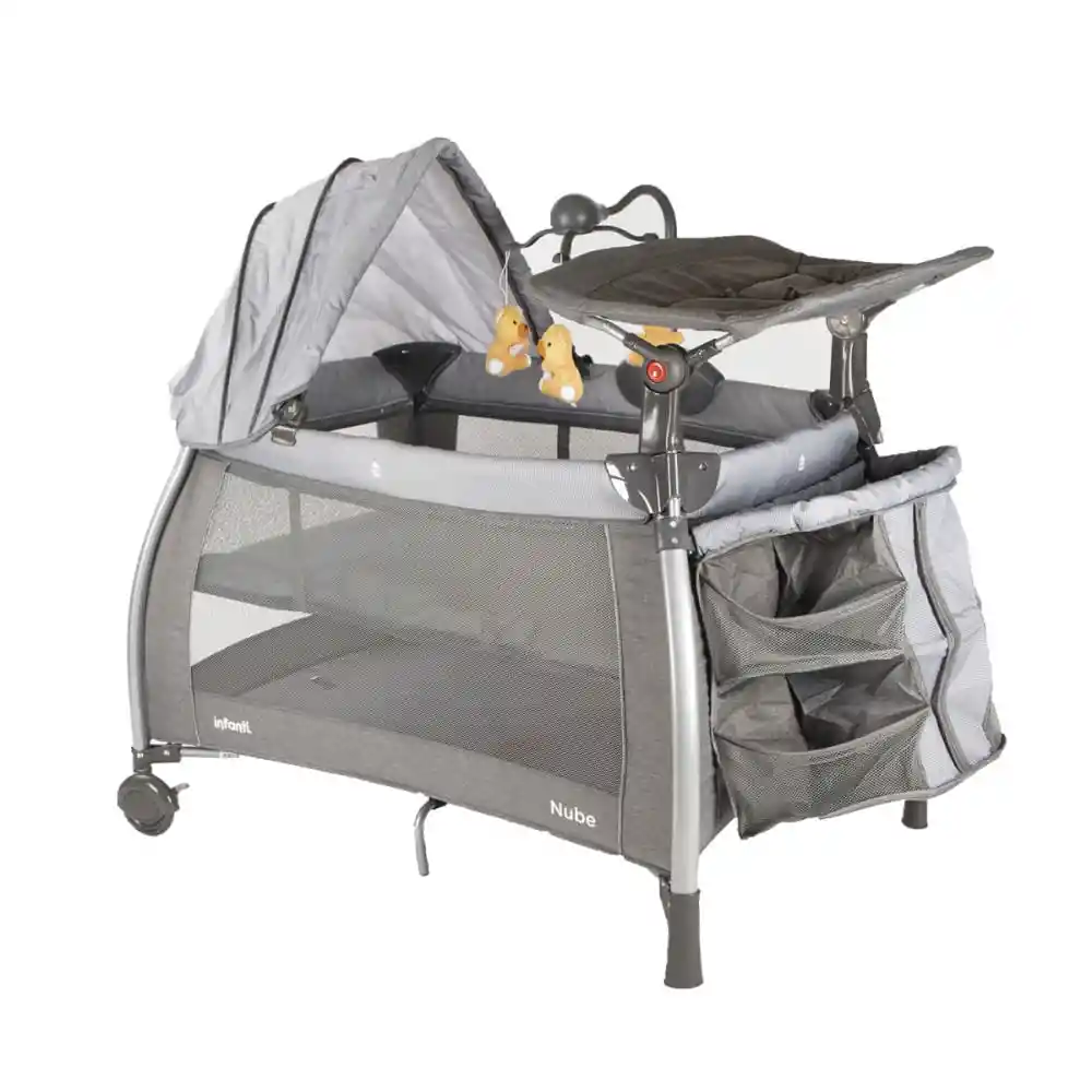 Corral Cuna Nube Kdd-992gtgd Ptosgrises Infanti