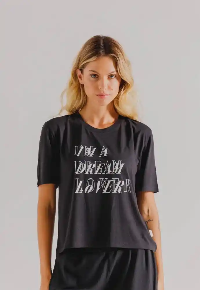 Camiseta Pijama M-negro