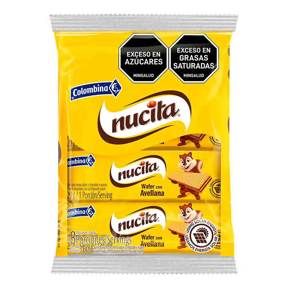 Nucita Galleta Wafer con Crema de Avellana