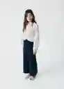 Pantalón Marisol Navy Talla 12 Niñas Mango