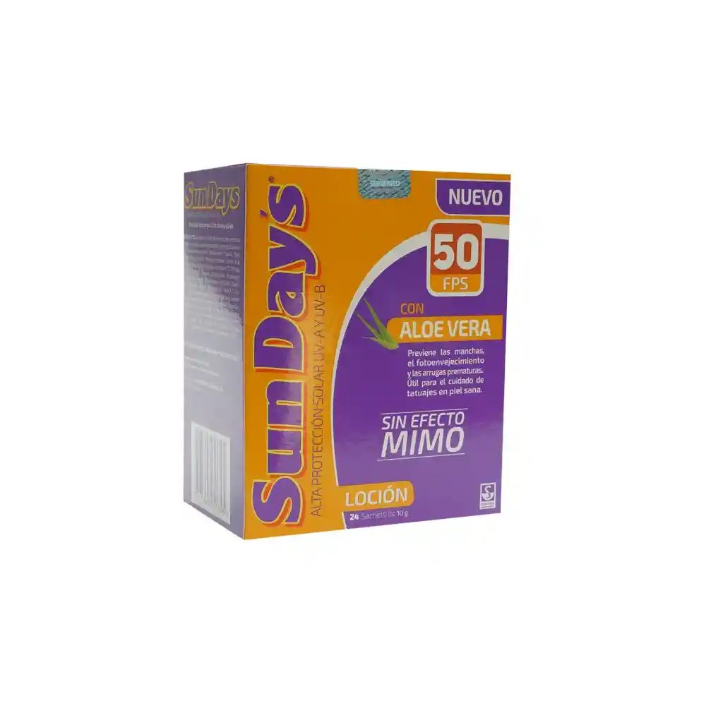 Sun Days Protector Solar con Aloe Vera FPS 50