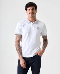 Camiseta Polo Hombre Blanco T. M 802G001_BLA110601 Americanino