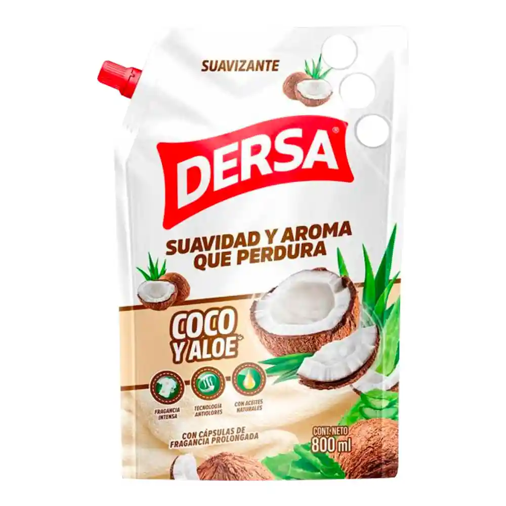 Suavizante Dersa Coco y Aloe