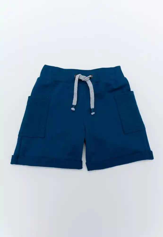 Buermuda 6/9 Meses-azul