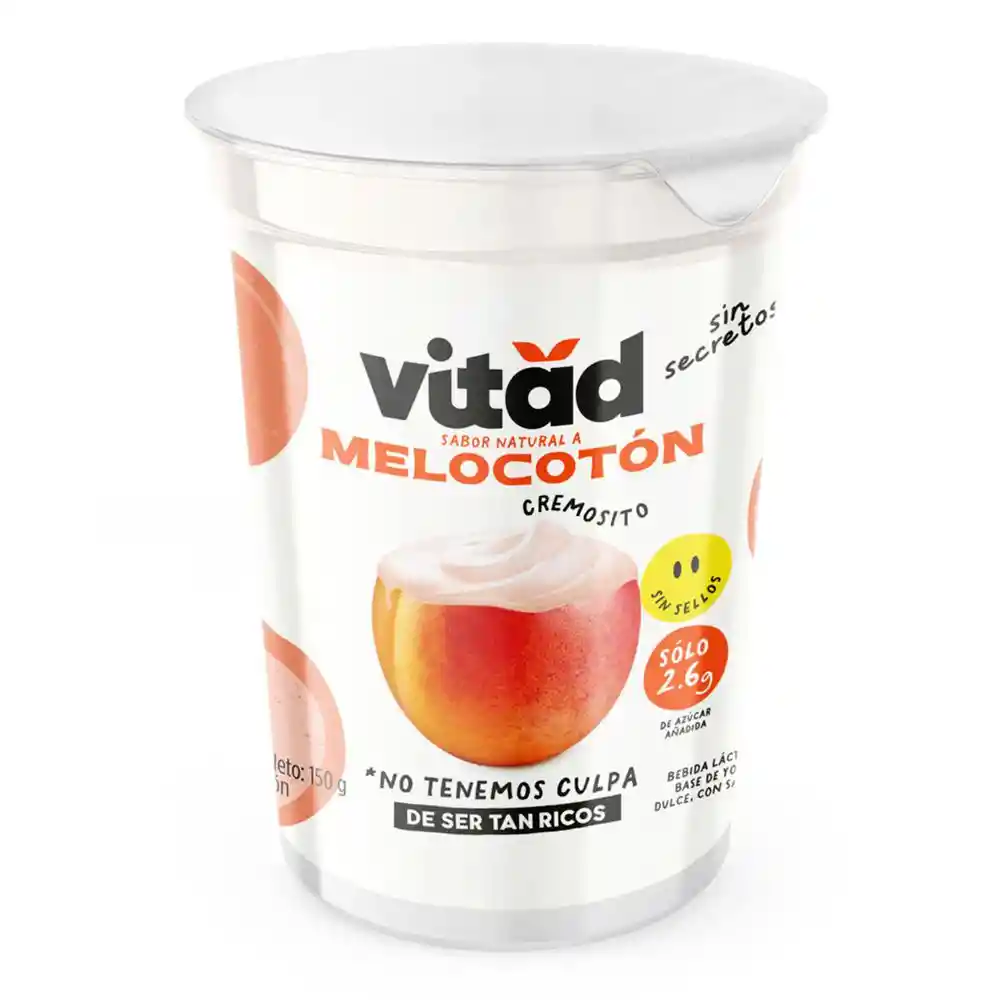 Bebida Vitad Lactea Base Yogur Melocoton Cr (150 Gr)