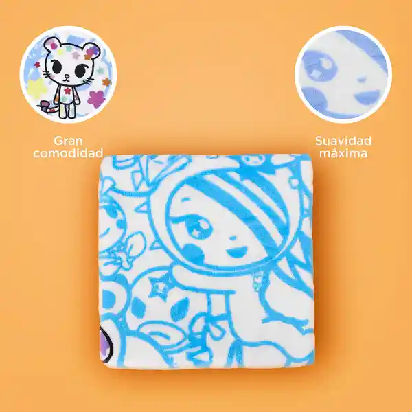 Cobija Multiprint Serie Tokidoki Azul Miniso