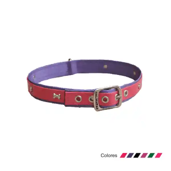 Dalmatas Collar Para Perro Hueso y Huella L