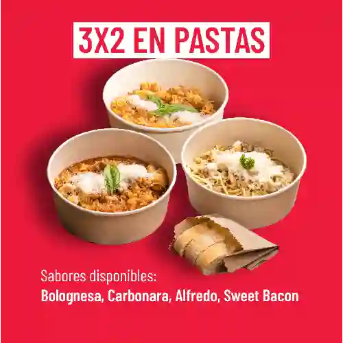 3X2 en Pasta