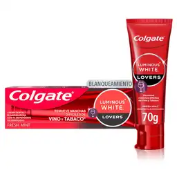Colgate Crema Dental Luminous White Lovers Vino 55 mL