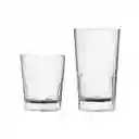 Set X 4 Vasos Tierra Largos+4 Vasos Tierra Cortosc Cristar 9836elcpt