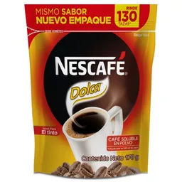 Café soluble  NESCAFÉ DOLCA x 170g