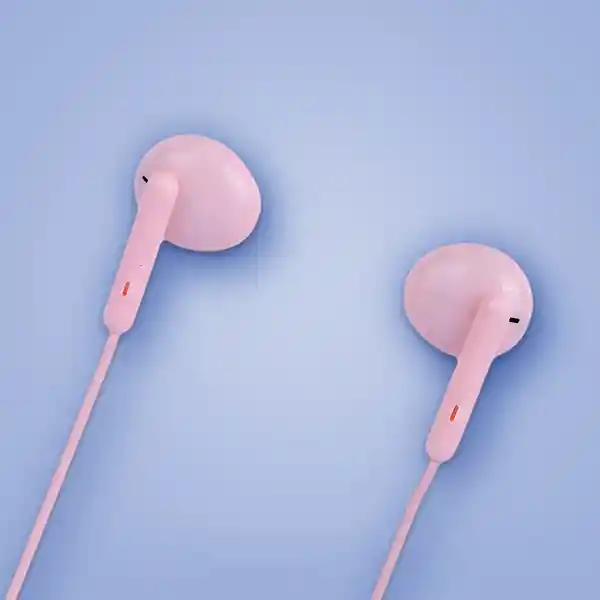 Audífonos Con Cable de Media Rosa Modelo W001031 Miniso