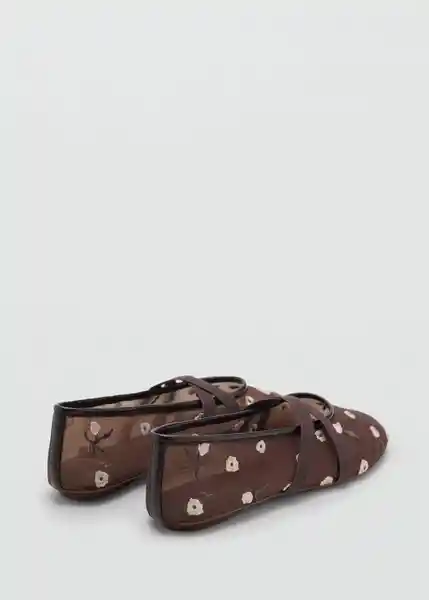Zapatos Balta Marrón Talla 37 Mujer Mango