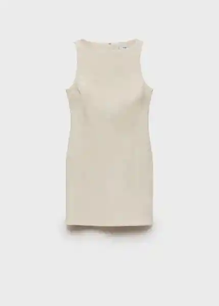 Vestido Chiara Crudo Talla XL Mujer Mango