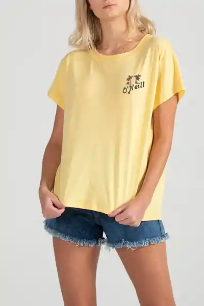 ONeill Camiseta Oversized Classic Girl Amarillo Talla XS