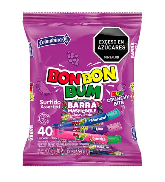 Bon Bon Bum Caramelo Blando Surtido