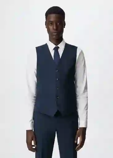 Chaleco Brasilia Navy Talla 48 Hombre Mango