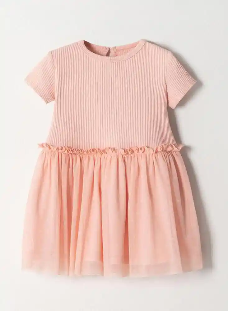 Vestido Corto 9/12meses-rosadoest